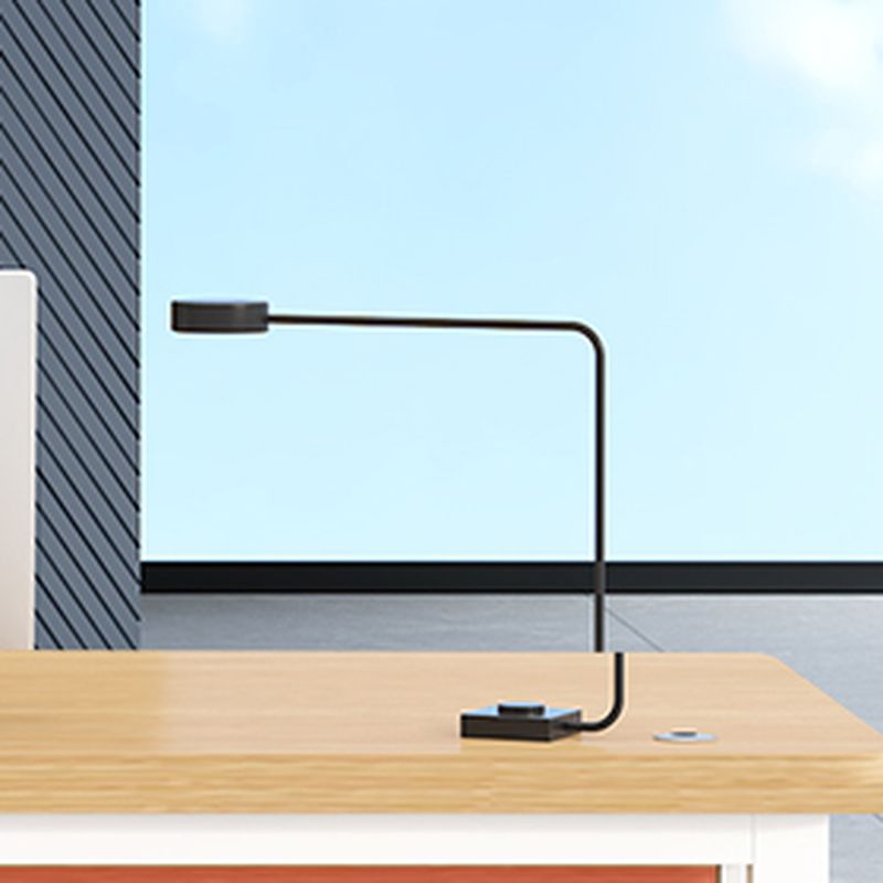 Metal Sledge Base Warp Resistant Wood Color Rectangular Office Computer Desk with Cable Management, Cable Management Included & Front Splash Included