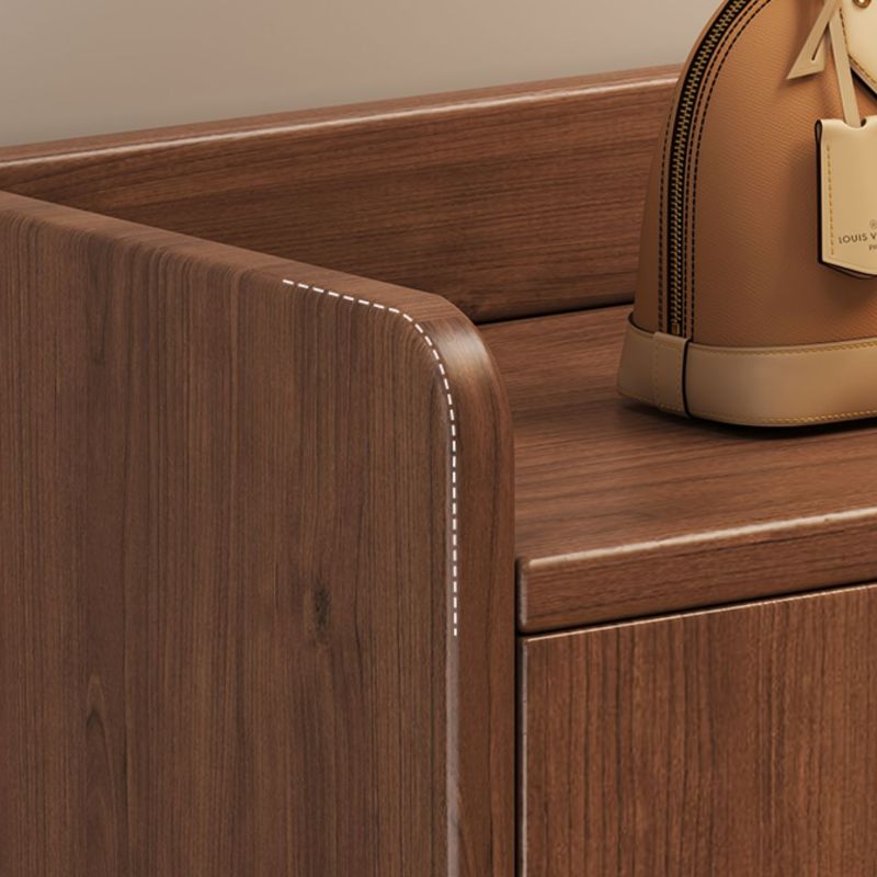 Engineered Wood 5 Tiers/6 Tiers Shoe Stack with Shelf, Drawers, Gate, Dustproof Cover, and Closed Back