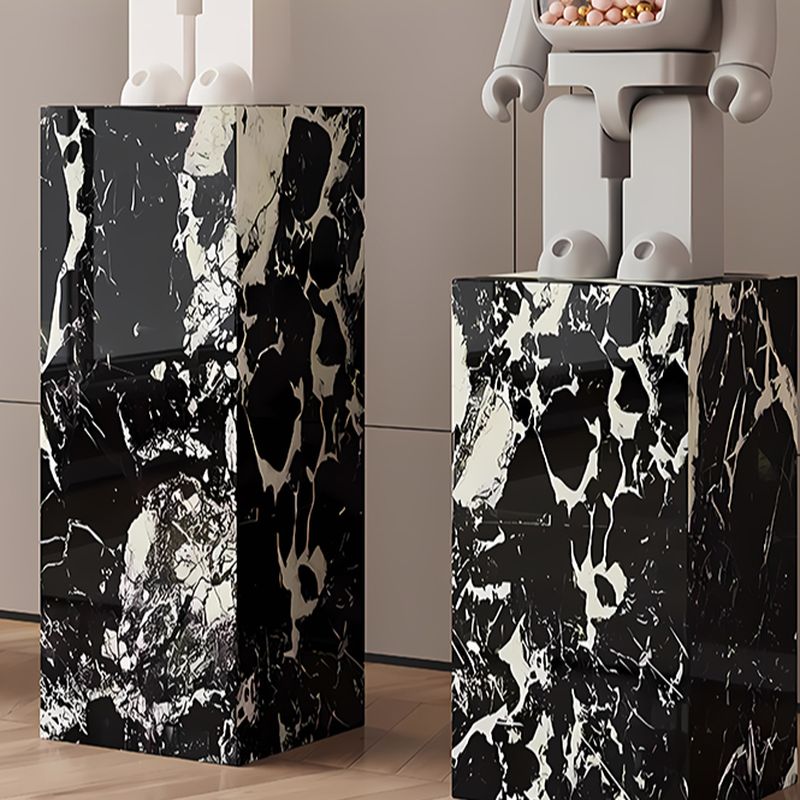 Up to 19 in L x 30 to 39 in/20 to 29 in H Square Marble Stone Unfinished Display Table