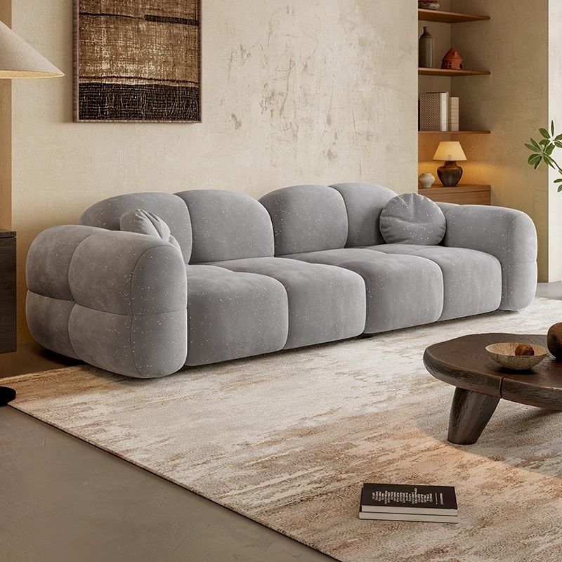 Versatile Black/Light Gray/Sage Standard Sofa/Loveseat with Arm and Concealed Support