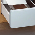 Casual Drawer Storage Nightstand with 3 Drawers, 1 Shelf, and Composite Wood Countertop
