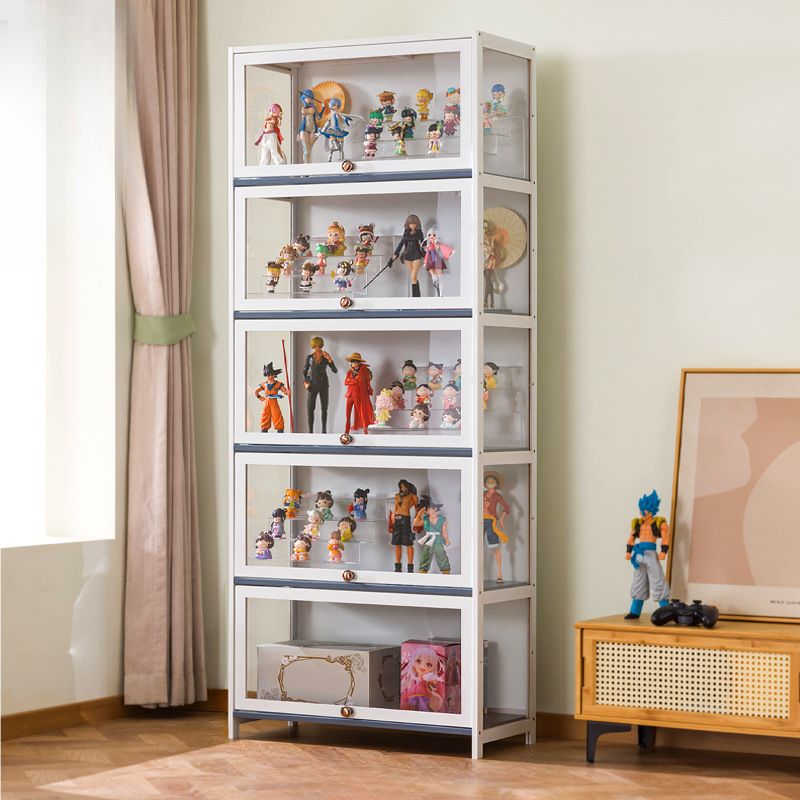 Bambusa Flooring Curio Cabinet with Stockroom, 4 Cabinets/3 Cabinets/2 Cabinets, 4 Shelves/3 Shelves/2 Shelves, 4 Doors/3 Doors/2 Doors