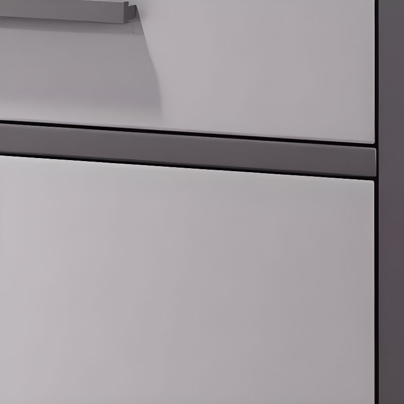 Engineered Wood 4 Tiers Shoe Stack with Shelf, Drawers, Gate, Dustproof Cover, and Closed Back