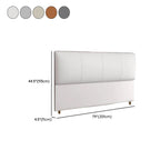 Casual Style Panel Headboard in Natural Wood with No Distressing, Rectangle Shape for King/Queen/Full Bed, Featuring Sponge Upholstery and Standard Height