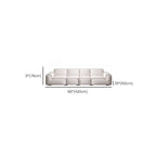 Midnight Black/White Standard Sofa/Loveseat with Armrest for Drawing Room