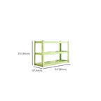 Light Green Casual Cabinet Shelf with 4/5/6 Tiers in Rectangle Shape