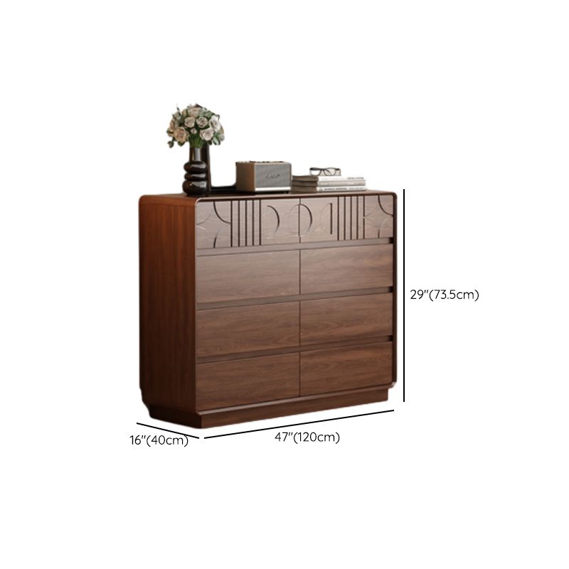 Cocoa Trendy Raw Wood Console Dresser/Semainier in Horizontal/Vertical Orientation