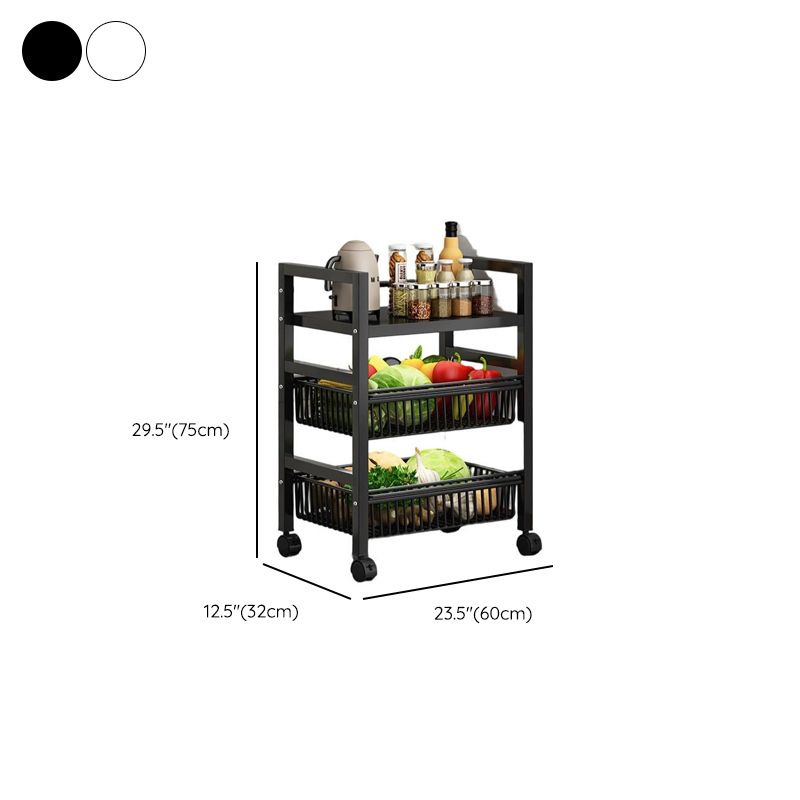Portable Center with Metal Countertop and Basket Options: 2 Baskets/3 Baskets/4 Baskets