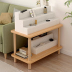40 to 49 in/20 to 29 in L x Up to 19 in W x 10 to 19 in/Up to 9 in H White Folding Unfinished Display Table with Single Pedestal Base
