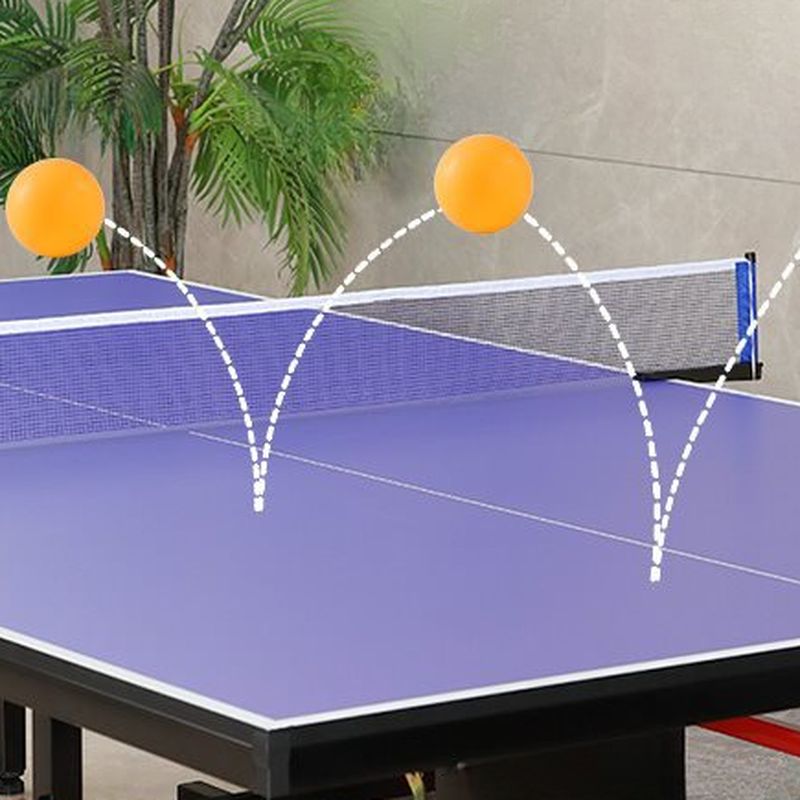 Indoor Ping Pong Table with Dark Blue/Olive Green Synthetic Laminate Top, Includes Table Tennis Paddle