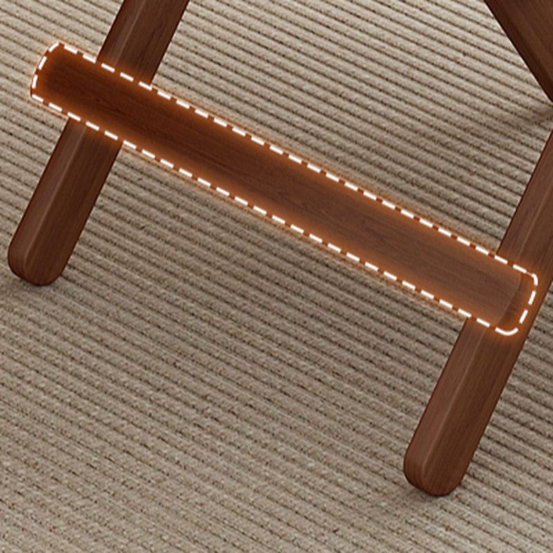 Veneer Dining Table with Crisscross Legs, Scratch-repellent and Foldable, for 4 People/2 People