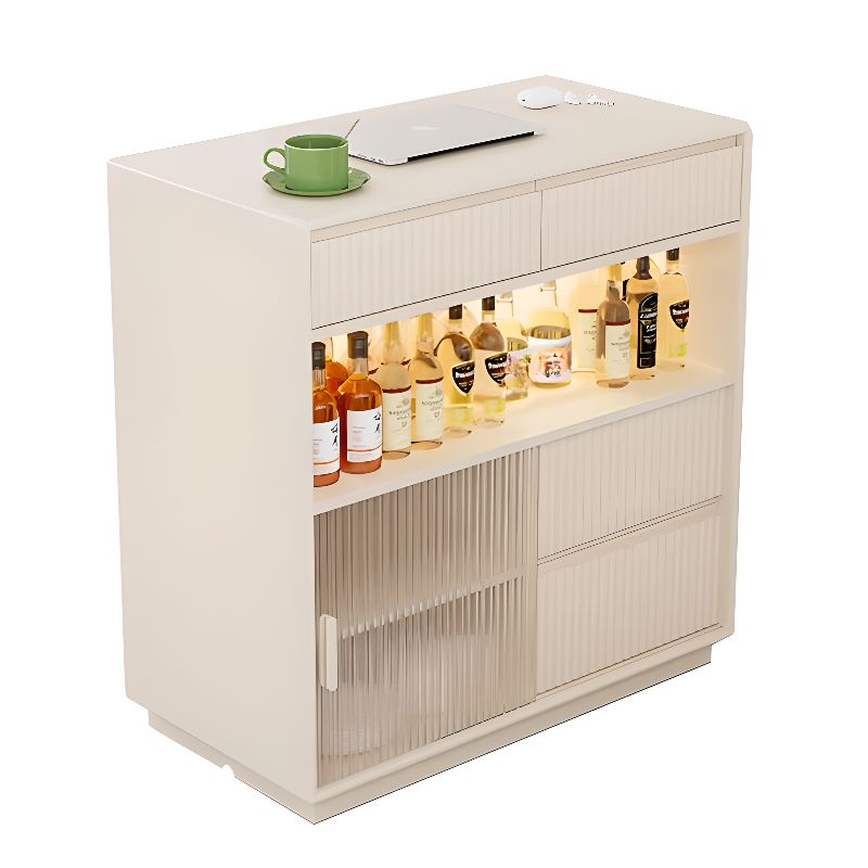 Simplistic Pub Table with Natural Wood Top and Unmovable Pedestal Base in White/Natural Finish, Featuring Gateleg Design with Container Storage, Rectangle Shape