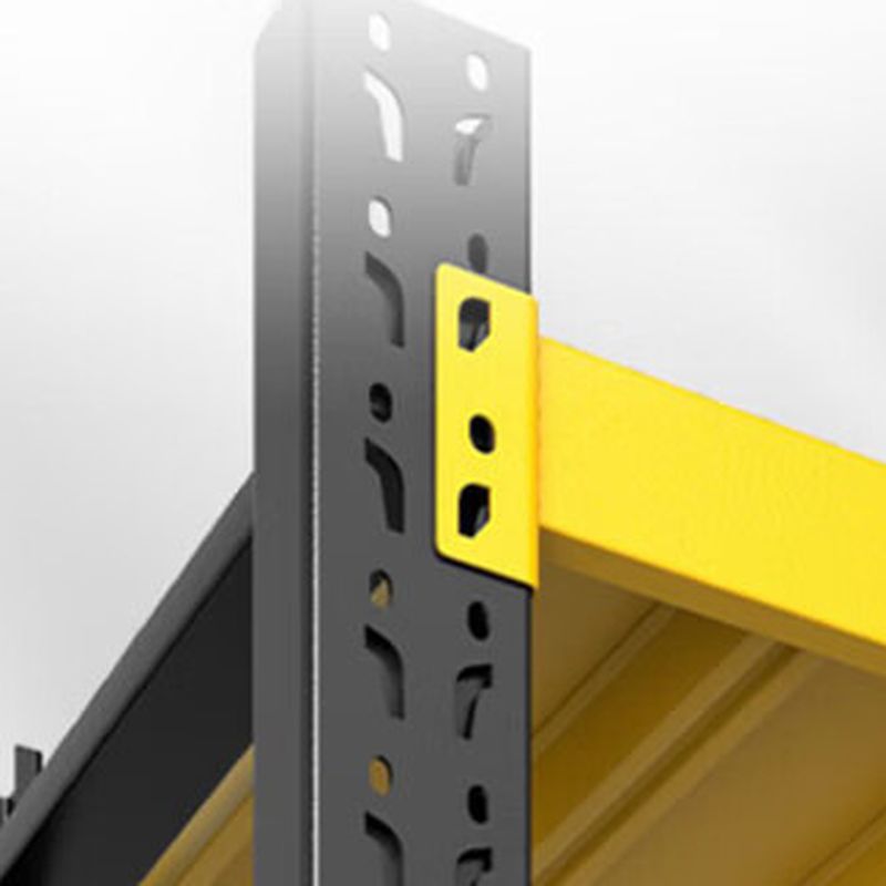 Butter Color Steampunk Warehouse Storage Rack, Fire-retardant for Garage