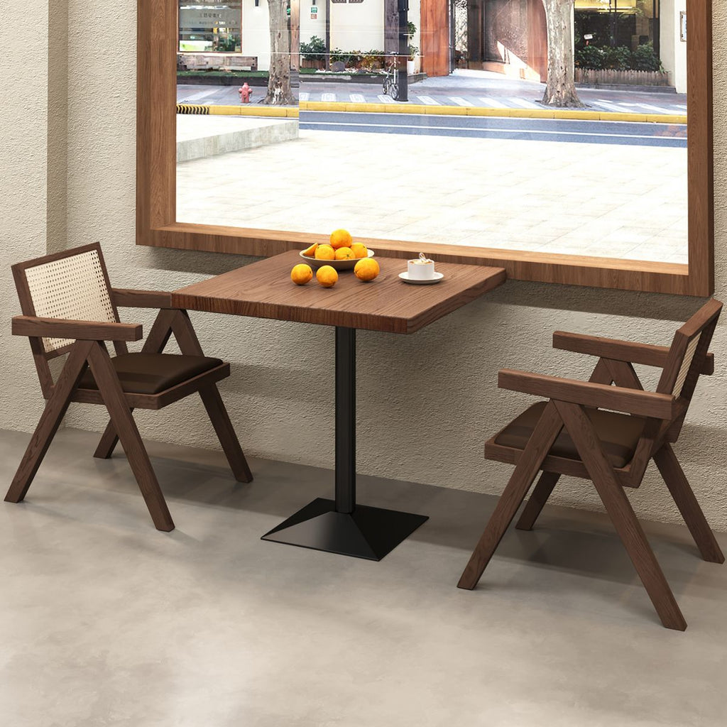 Trendy Rectangle Solid Wood Table with Eased Edges, No Seating, and Assembly Required