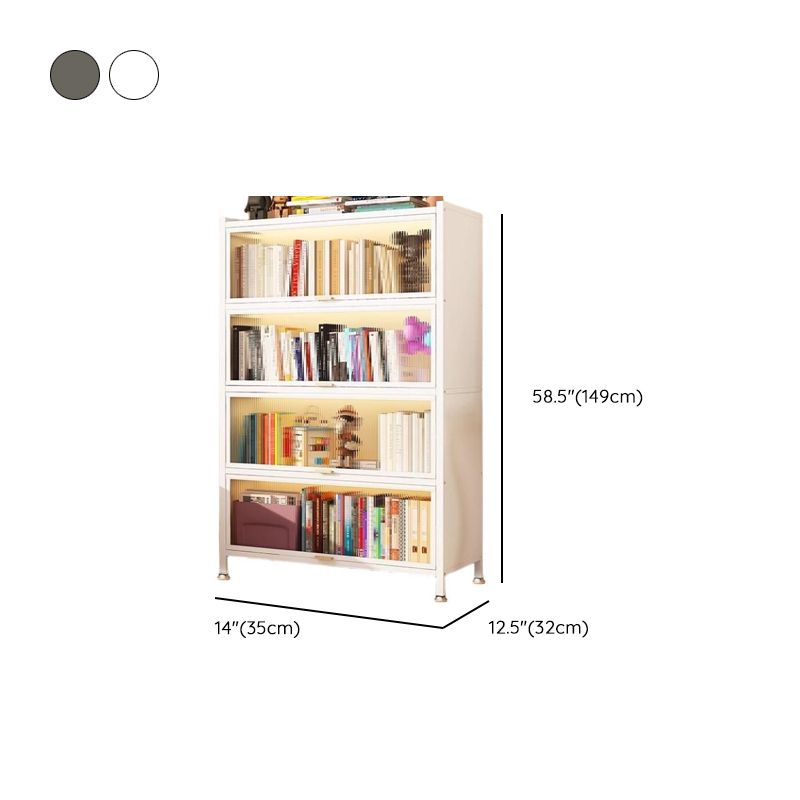 Vertical Alloy Organizing Shelf with Closed Back, Polymer Compound Door and 4-Shelf/5 Shelves/3-Shelf