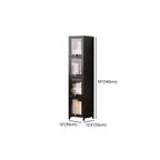 Ink Vertical Shelf Organizer with 5 Cabinets and 5-Shelf Closed Back