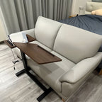 Trendy Solid Color Water Resistant Standard Sofa/Loveseat in Beige with Arm, Seats 3/4-seater/2 People