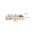 Off-White Standard Sofa with Armrest for Drawing Room