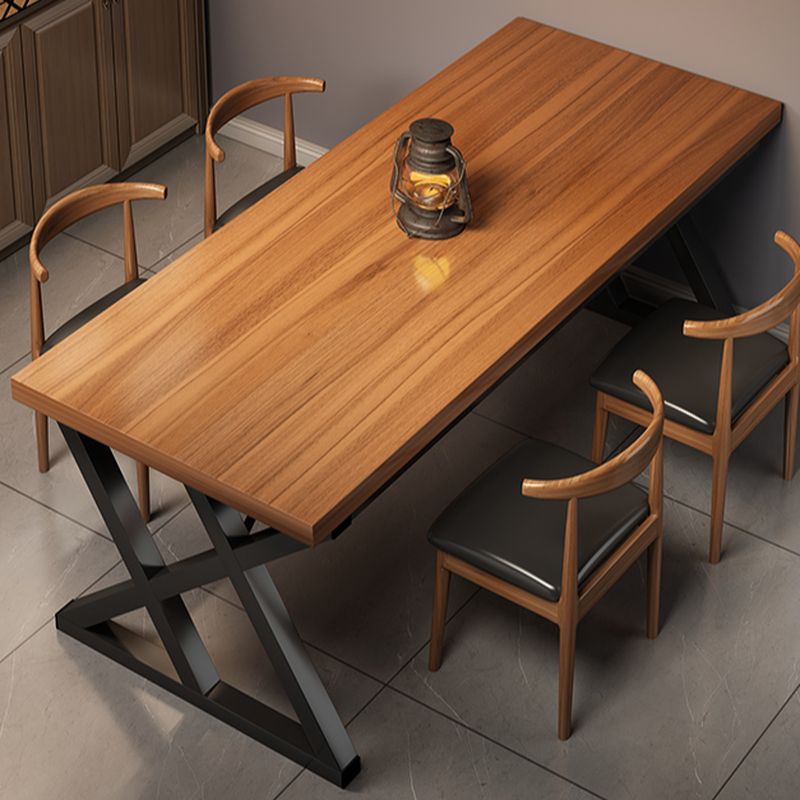 Composite Wood Dining Table with Sleigh Base, Chip Resistant, Seating for 4/6/10-person