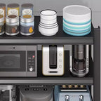 Ink Minimalist Tool Storage Rack with Shelves, Steel Frame, Detached Installation