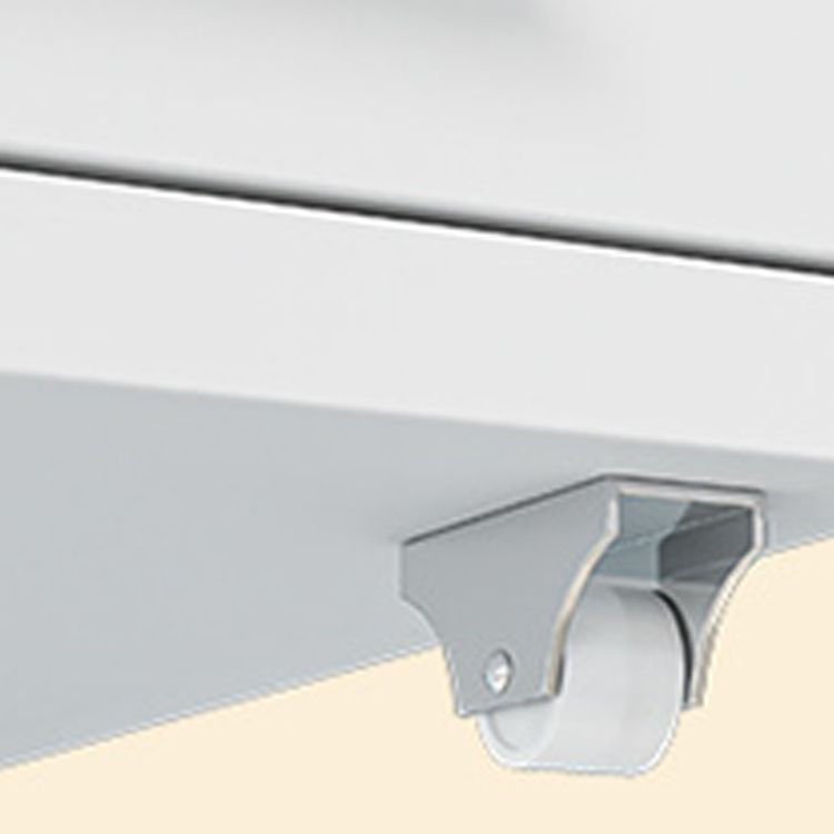 16" Wide Modern Vertical Mobile Filing Cabinet with Castors and Locking Drawers