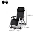 Solid Color Arm Recliner in Midnight Black with Alloy Frame, Standard Base, Locking Back Angle, Cupholder, and Removable Back