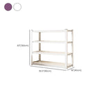 Steel Vertical Barrister Bookcase with 4-Shelf/6-Shelf/5-Shelf and Open Back
