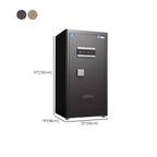 Steel Security Safe with Battery, Pry Resistant Durability, Lockable, Keys, Interior, and Shelves
