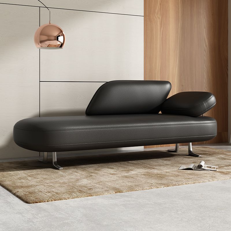 Modern Simple Style Chaise Chair for Bedroom with Solid Color and Left Arm/Right-hand Arm