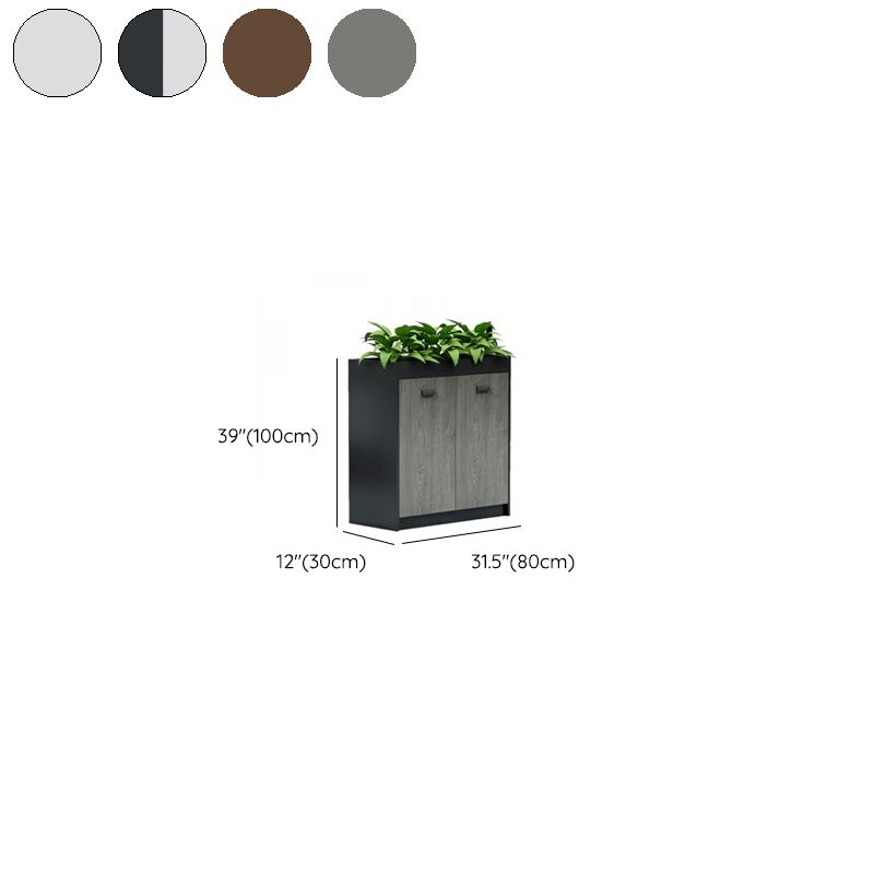 Trendy Laminate Supplies Cabinet with Shelves and Locker, Featuring 3 Doors/2 Doors and 2-Wide/1-Wide Compartments