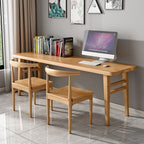 Modern Rectangular Pine Wood Unfinished Color Writing Table