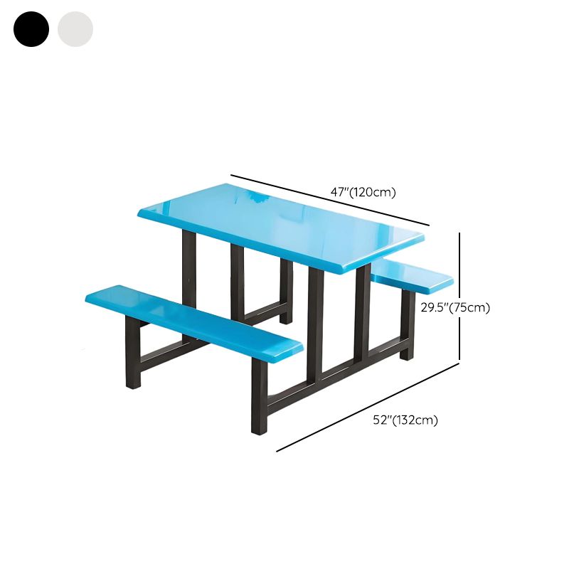 Simplistic Bench with Eased Edge Assembly Required Alloy/Composite Wood Rectangle