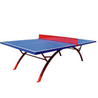 Indoor and Outdoor Ping Pong Table with Dark Blue Synthetic Laminate Top