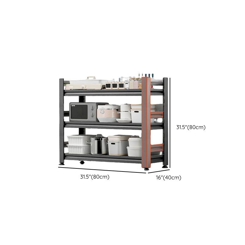 Ink Minimalist Warehouse Storage Rack with Shelves, Steel Frame, Detached Installation