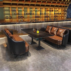 Industrial Brown Single Sided Booth with Handrail, Foam-Filled
