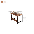 Trendy Engineered Wood Laptop Cart with Casters