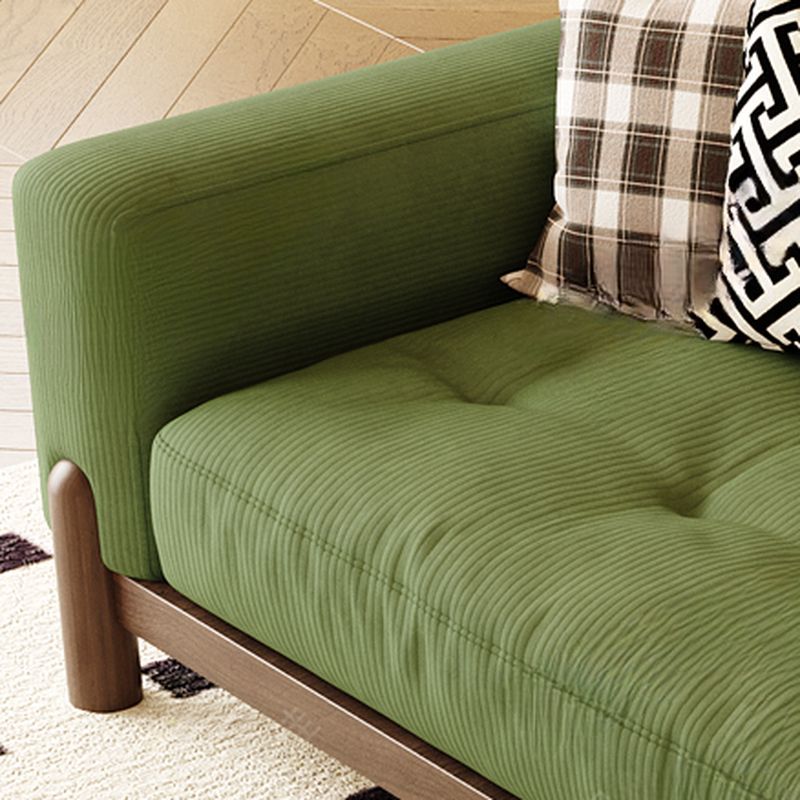 Corded Velvet Standard Sofa with Armrest