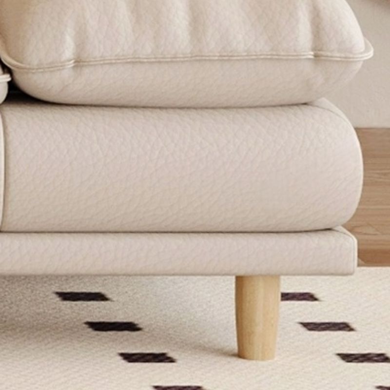 Drawing Room Standard Sofa in Off-White with 3 Pillows