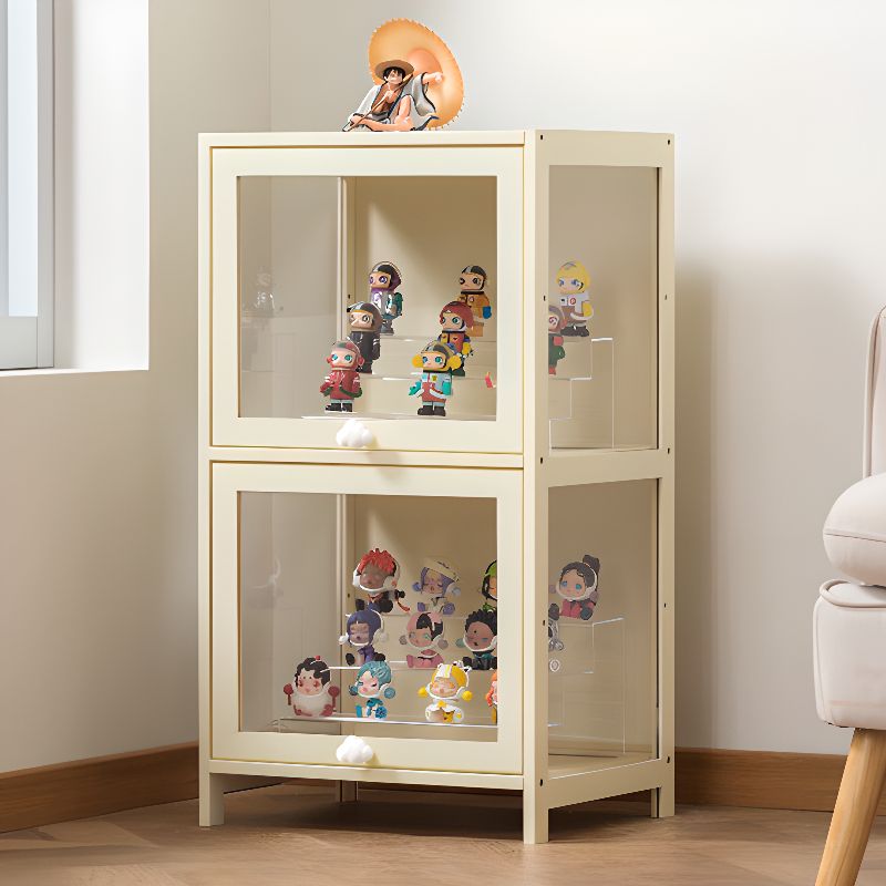 Bambusa Flooring Curio Cabinet with Stockroom, 4 Cabinets/3 Cabinets/2 Cabinets, 4 Shelves/3 Shelves/2 Shelves, 4 Doors/3 Doors/2 Doors