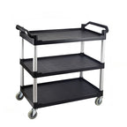 Synthetic Material Detached Accessory Cart with 3 Tiers, 4 Casters & Handle Culinary Space