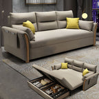 Fabric Sofa Bed Settee Furniture Flared Arm Latex Filled Sofa