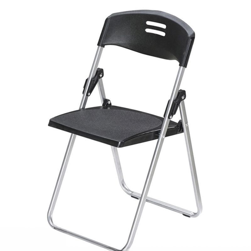 Modish Fold-up Solid Color Multipurpose Chair/Side Chair with Metal Frame and Airy Back for Linoleum