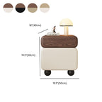 Modish Nightstand With Drawer Organization featuring 1 Cabinet, Right Orientation, and Natural Wood Countertop