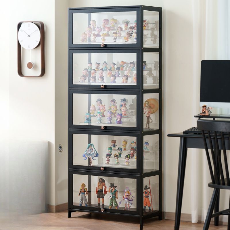 Bambusa Flooring Curio Cabinet with Stockroom, 4 Cabinets/3 Cabinets/2 Cabinets, 4 Shelves/3 Shelves/2 Shelves, 4 Doors/3 Doors/2 Doors