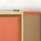 Natural Finish Manufactured Wood Supplies Cabinet with Shelves, Drawers, Locker, Locking Door, and 5-Wide/4-Wide/3-Wide Compartments