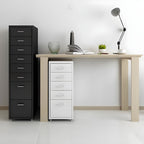 Compact Steel Filing Cabinet with Soft Close Drawers & Casters