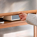 Sepia Vertical Organizing Shelf with 5-Cabinet and 5-Shelf Closed Back