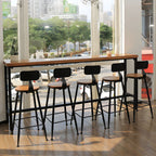 Contemporary Solid Wood Pub Set 1/6 Pieces Rectangle Bar Height Bar Set