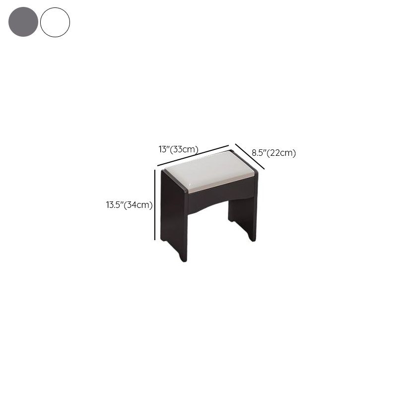 Modish Standard/Small Vanity Set with Reclaimed Wood Table Top, White Chair, and Light Up Mirror Featuring 1 Drawer/4 Drawers