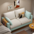 Scratch-immune Loveseat with Arm, Seating for 2, Receptacle Storage, Slipcover, and 2 Pillows